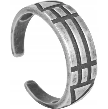 Prsten Stříbrný prsten Atlantů pánský signet nastavitelný prsten stříbro 925 19