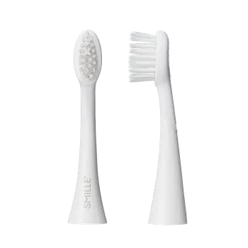 Náhradní nástavec pro ústní sprchu SMILLE Sonic Brush, náhradní hlavice, bílé, 2ks