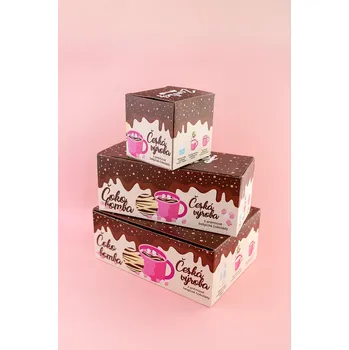 Dárková krabička Krabička na Čoko bomby Varianta: na 3 ks