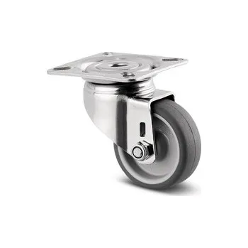 Pojezdové kolečko TENTE KOLEČKA Kolečko z nerezové oceli 50mm, otočné, plotýnka, 7470PJO050P40