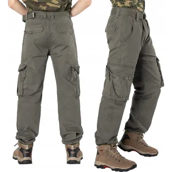 Pánské kalhoty Kapsáče Cargo Vojenské Pánské Bavlna 6 kapes Q22 W31