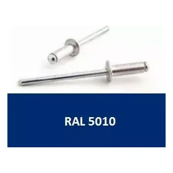 Nýt Trhací nýt AL/ST 4,0x10 RAL 5010 Enziánová modrá - Bralo