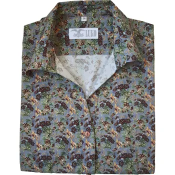 Dámská halenka Luko F204120 dámská halenka - Hnědá Velikost: 38