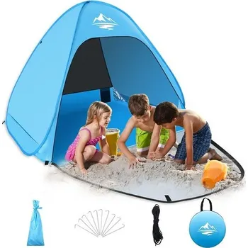 Stan Mimajor Beach Shelter Pop Up Beach Stan, automatický přenosný stan, sluneční clona pro 2-3 osoby,