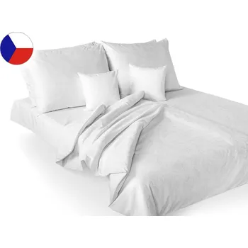 Povlečení Damaškové povlečení EXCELLENT 140x200, 70x90 GEON Divoké máky bílé