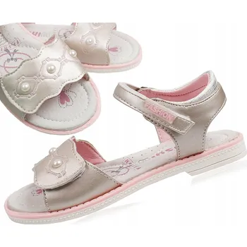 Chlapecké sandály Linshi dětské sandály eko kůže bílé, velikost 26