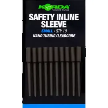 Korda Převleky Safety Inline Sleeve Nano Tubing/Leadcore 10ks velikost S