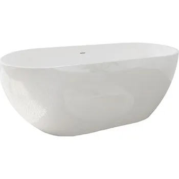 Vana Sanycces Rondo - Volně stojící vana 170x80x60 cm, white glossy BN312170080WG