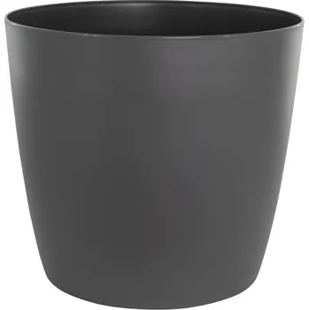 Květináč Plastkon Ella Twist N Roll Samozavlažovací květináč, ø 30 cm × 26 cm, plast, flitr antracit&nbsp;4114065076