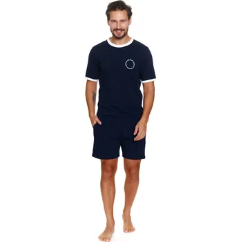 Pánské pyžamo Pánské pyžamo DOCTOR NAP PMB.7218 NAVY BLUE S 0