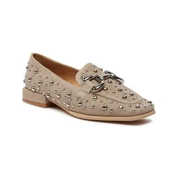 Dámské mokasíny Loafersy Alma En Pena V240420 Béžová 38
