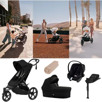 Kočárek CYBEX Avi Spin Kočárek trojkombinace Moon Black