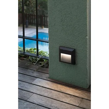 Venkovní osvětlení GRANT C nástěnná lampa, tmavě šedá - FARO