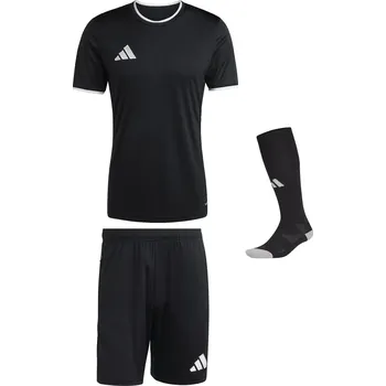 Fotbalový komplet Adidas Entrada 26 dres, trenky a stulpny černý Velikost: 128