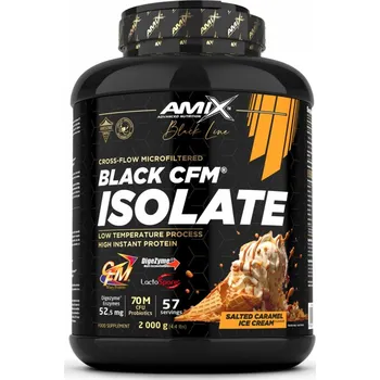 Protein AMIX Black Line Black CFM Isolate Protein, 2000 g Příchuť: Mango/Ananas