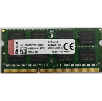 Operační paměť Kingston Value 8GB 1600 DDR3