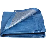 PE plachta zakrývací 5x6m 70g/1m2 modro-stříbrná