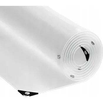 Krycí plachta Průhledná plachta s oky 5x12 m PVC