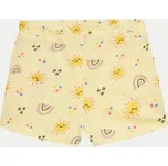 NAME IT Šortky z materiálu Vigga 13215112 Žlutá Regular Fit 104