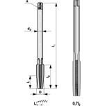 M6 Závitník maticový NO, 2N, PN 8/3070, 223070NO