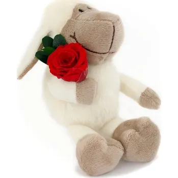 umělá květina Smeraldino Aranže ovečka červená růže červená