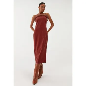 Dámské šaty Patrizia Pepe Koktejlové šaty 8A1202/A6F5-R799 Červená Slim Fit 40