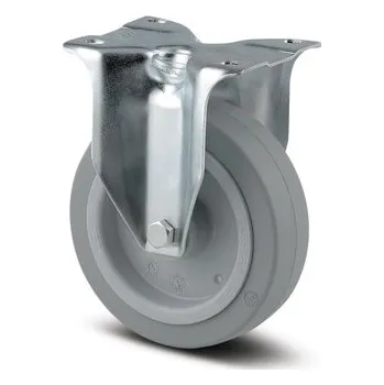 Pojezdové kolečko TENTE KOLEČKA Kolečko pro transportní zařízení 160mm, pevné, plotýnka, 3478UFR160P63 šedé