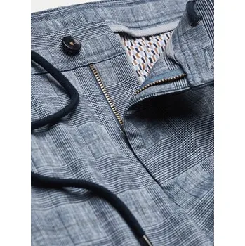 Pánské oblečení Bugatti Chino kalhoty 4036 56818A Modrá Slim Fit 35_34