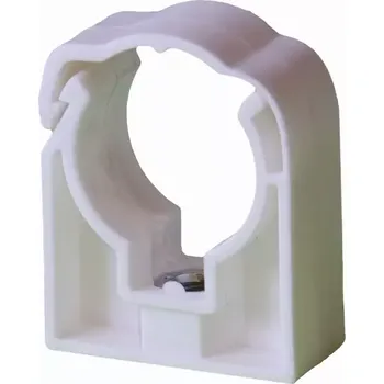 Objímka na žárovku Příchytka jednoduchá se třmenem 22mm bílá UNI, závit M6