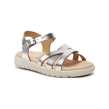 Dámské sandále Geox Sandály J Sandal Soleima Gir J45GSA 000CF C1007 S Stříbrná 30
