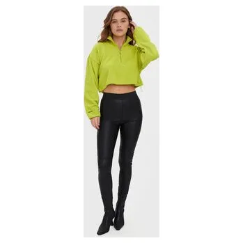 Dámské kalhoty Vero Moda Kalhoty z imitace kůže Storm 10270787 Černá Slim Fit L_30