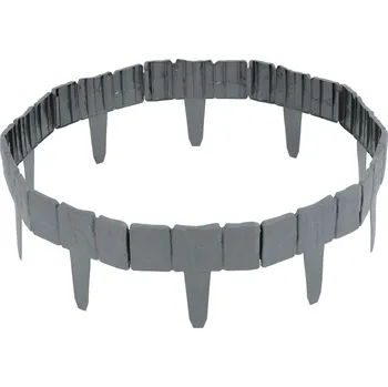 Zahradní obrubník Plonos PL-962 Zahradní plastové obrubníky, flexibilní 2,5 m, šedé