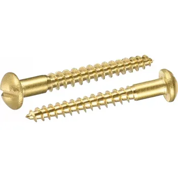 Vrut Vrut s půl. hlavou DIN 96 mosaz 1,6x12