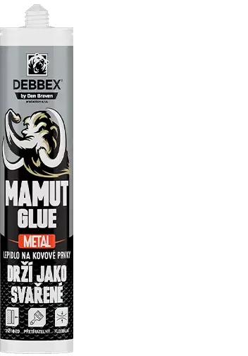 MAMUT GLUE Metal 290 ml kartuše kovově šedá