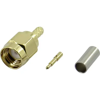 TRU COMPONENTS SMA-JC-RG174-2 1372246 SMA konektor zástrčka, rovná 50 Ω 1 ks