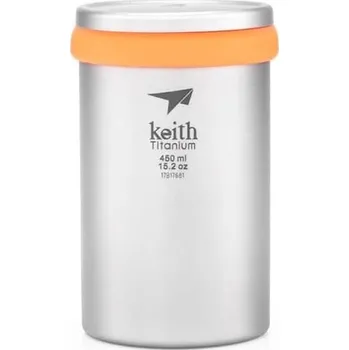 Outdoor vaření Keith Titanium Mug Infuser - 450 ml Orange