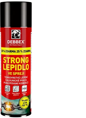 STRONG Lepidlo ve spreji 500 ml aerosolový sprej 400 + 100 ml nažloutlá