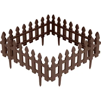 Zahradní obrubník Plonos PL-963 Zahradní plastové obrubníky, flexibilní 240 cm, hnědé