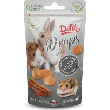 Krmivo pro hlodavce Tommi CZ s.r.o. Dafiko drops pro hlodavce mrkev 75g