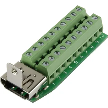 Elektrická zásuvka TRU COMPONENTS 1229327 HDMI konektor zásuvka, vestavná horizontální Pólů: 20 stříbrná 1 ks