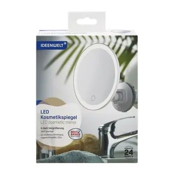 Kosmetické zrcátko IDEENWELT LED kosmetické zrcátko