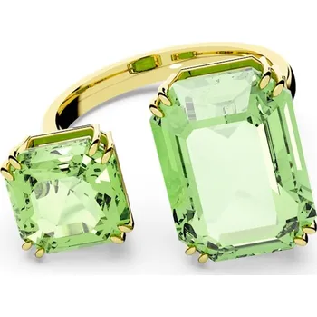Prsten Swarovski Luxusní otevřený prsten se zelenými křišťály Millenia 5619626 52 mm + 2 měsíce na vrácení zboží