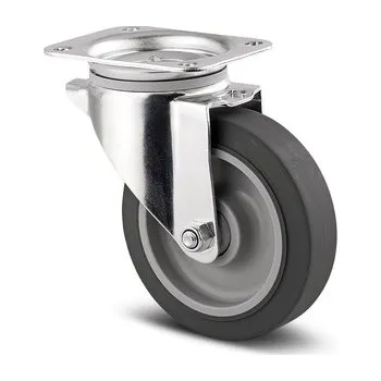 Pojezdové kolečko TENTE KOLEČKA Kolečko pro transportní zařízení 200mm, otočné, plotýnka, 3470PJP200P63 šedá supratech