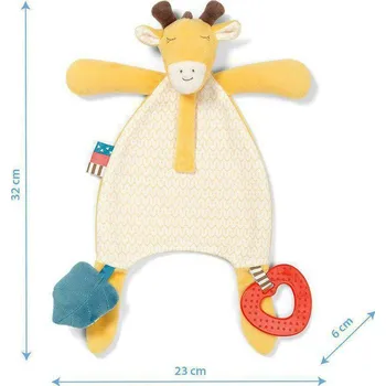 Hračka pro kojence BabyOno Usínáček s pískátkem Žirafa