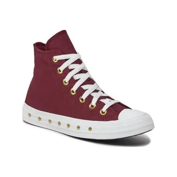 Pánská obuv Plátěnky Converse Chuck Taylor All Star Star Studded A07906C Bordó 37