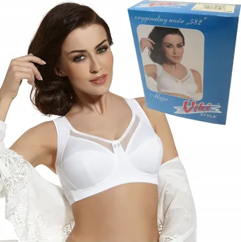 Podprsenka Viki měkká bílá podprsenka velikost 90F