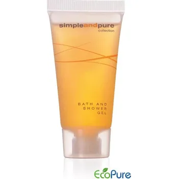 Koupelová kosmetika Sprchový gel v tubě, 20 ml, Simple and Pure, 50 ks