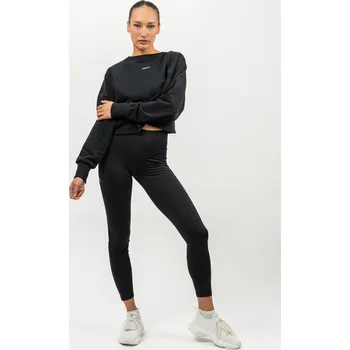 Dámská mikina NEBBIA Crop mikina GYM SPIRIT černá S