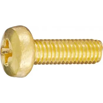 Šroub Šroub DIN 7985 mosaz M5x12
