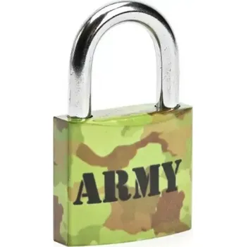 Visací zámek Visací zámek barevný Army NEW